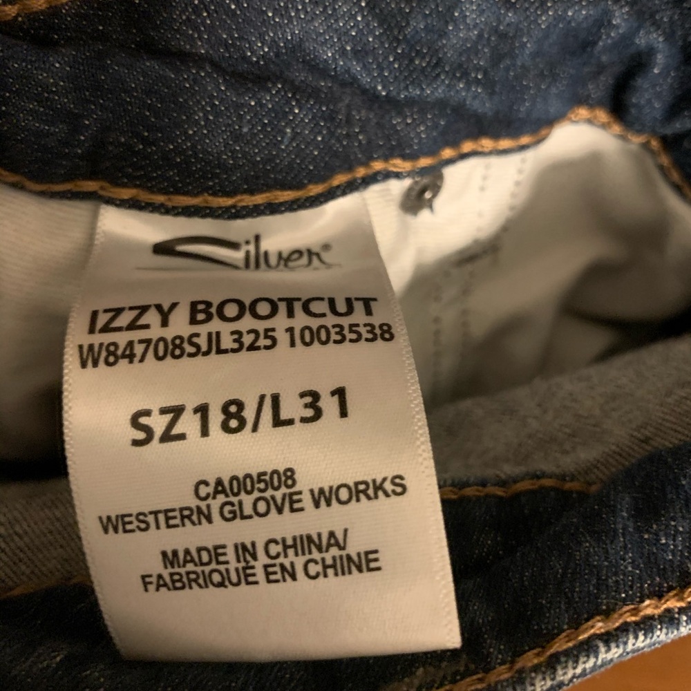 Silver Jeans, Izzy boot cut, Size 18/L31